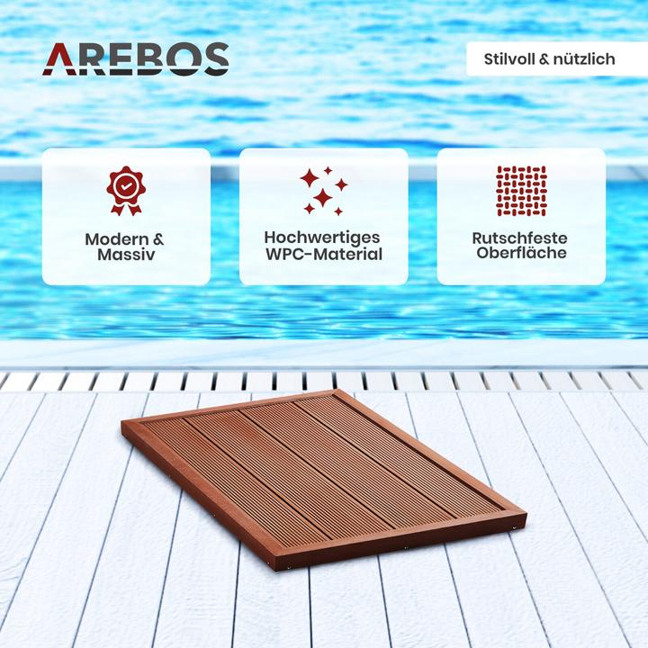 Actual product image Arebos Solar shower