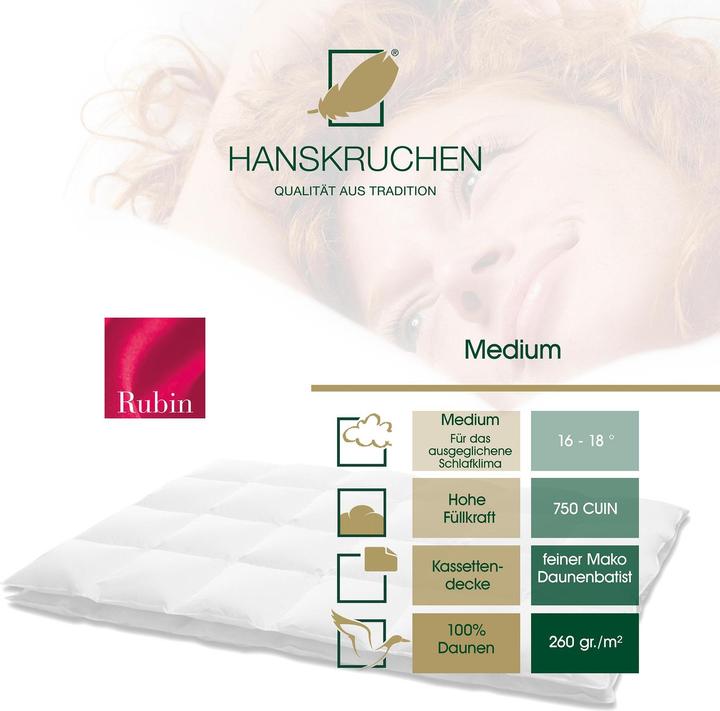 Actual product image Hanskruchen Rubin (1.15 g, 200 x 220 cm)