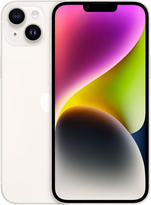 Apple iPhone 14 Plus (128 GB, Starlight, 6.70", SIM + eSIM, 12 Mpx, 5G)
