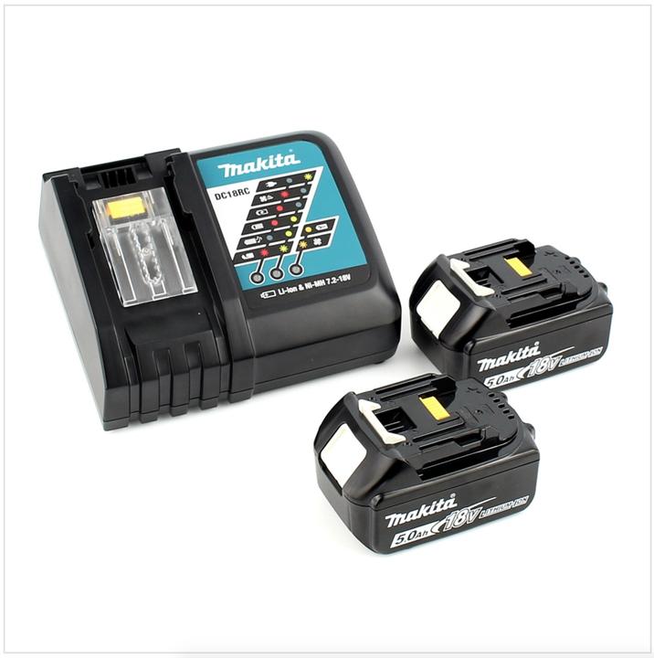 Produktbild Makita DHP 483 RTJ Akku Schlagbohrschrauber 18V 40Nm im Makpac + 2x 5,0 Ah Akku + Ladegerät (Akkubetrieb)