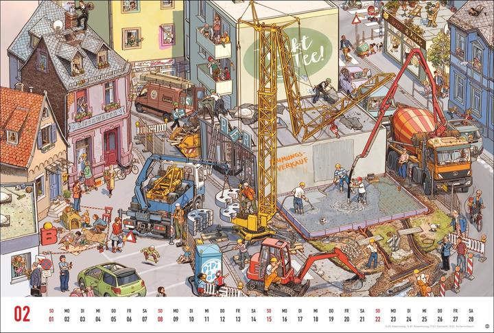 Produktbild Göbel & Knorr Wimmelbilder Edition Kalender 2026 (58 x 39 cm, Deutsch)