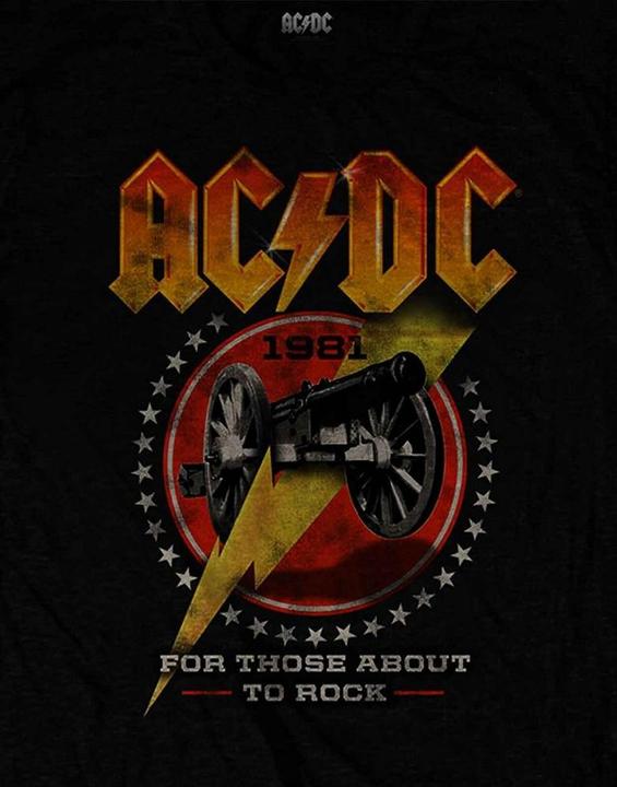 Image du produit AC/DC Pour ceux qui veulent faire du rock '81 TShirt (S)