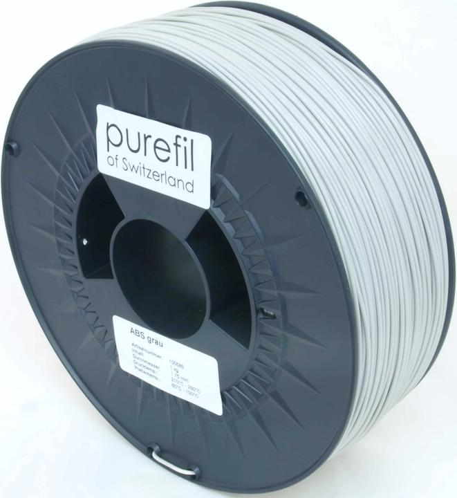 Produktbild Purefil Filament (PETG, 1.75 mm, 1000 g, Grau)