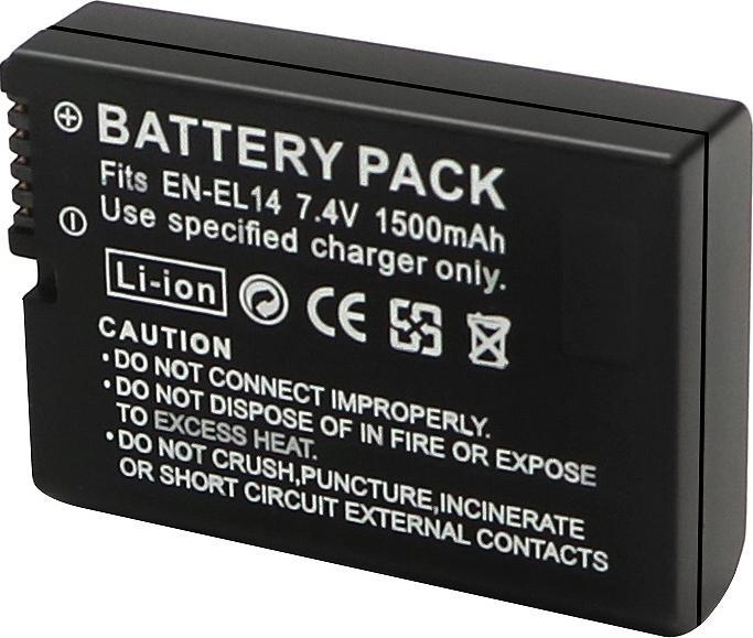 Immagine prodotto Acconic Batteria f. Nikon EN-EL14a decodificata CoolPix P7000 P7100 P7700 P7800 D5300 (Batteria della fotocamera)
