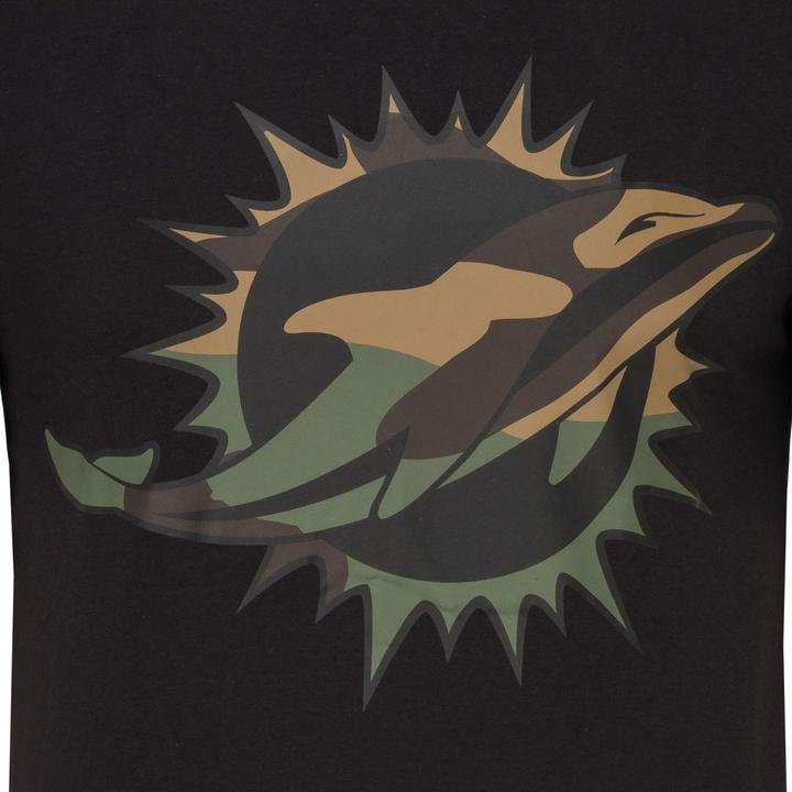 Image du produit New Era Shirt - NFL Miami Dolphins noir / wood camo (M)