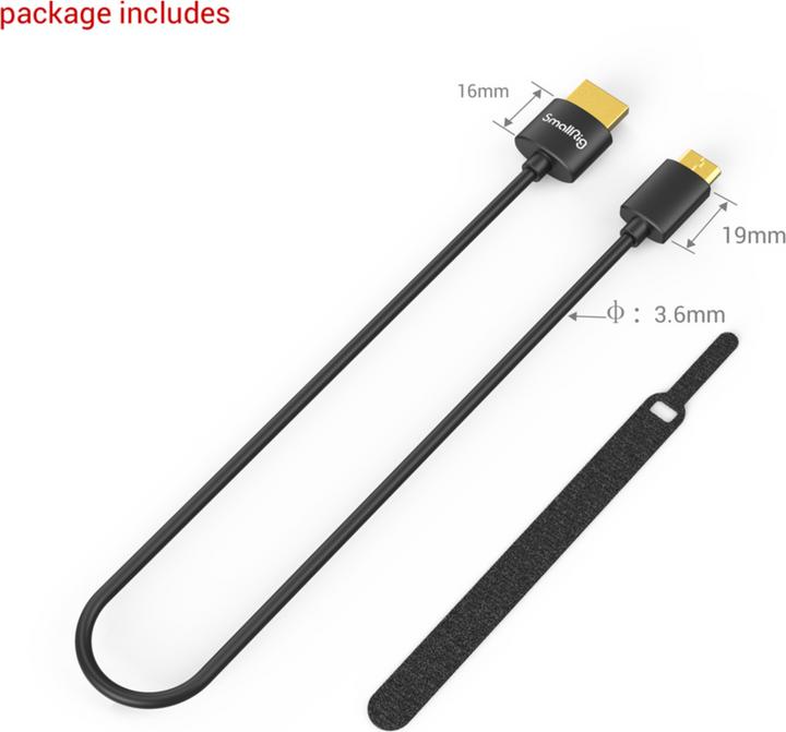 Actual product image SmallRig HDMI (Typ A) — mini HDMI (Typ C) (0.35 m, HDMI)