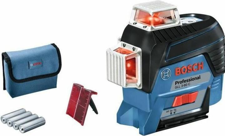 Image du produit Bosch Professional Laser linéaire GLL 3-80 C (4x1,5V AA, carton)