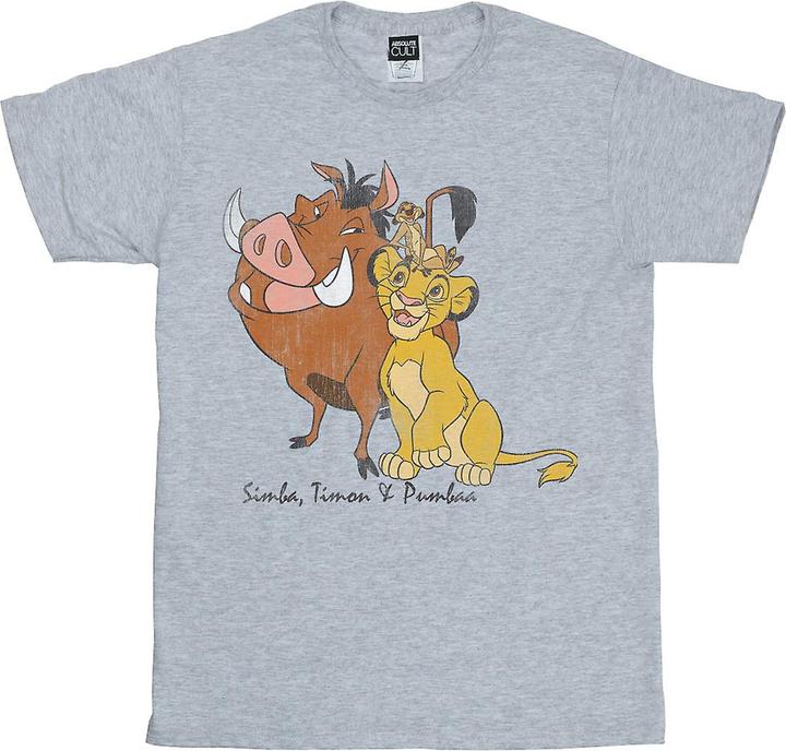 Immagine prodotto The Lion King Maglietta Simba Timon e Pumba classica Ragazzi (128)