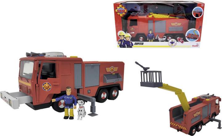 Actual product image Simba Fireman Sam Jupiter Wosu Sam and Radar Dogs Fireman Figure