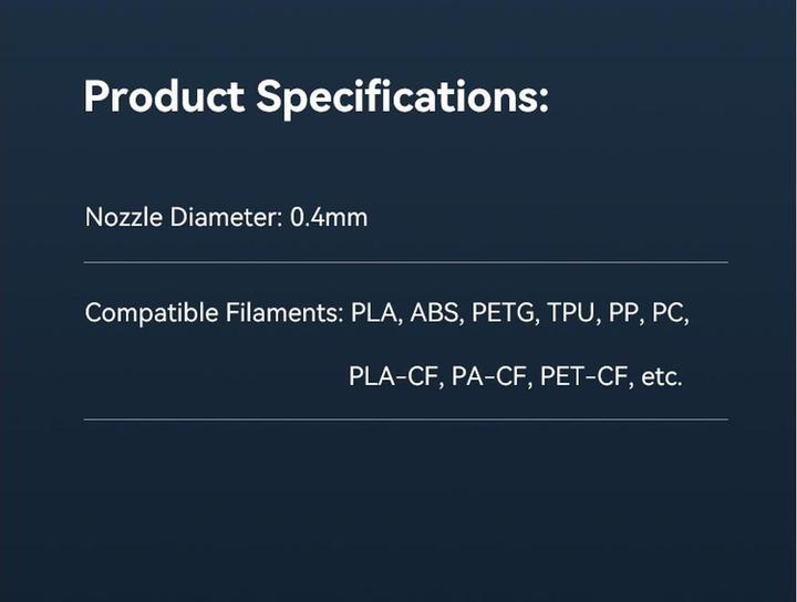 Produktbild Creality Düse E3D Obxidian (Düse)