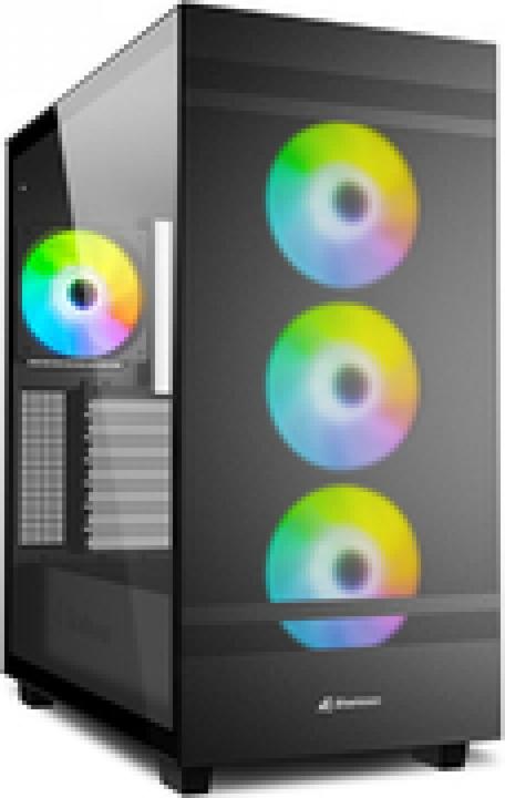 Actual product image Sharkoon Rebel C50 Black RGB ATX (mATX, Mini-ITX, ATX)