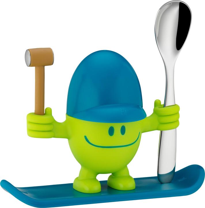 WMF Eierbecher mit Löffel lustiger Eierbecher Kinder Kunststoff McEgg grün (1 x)