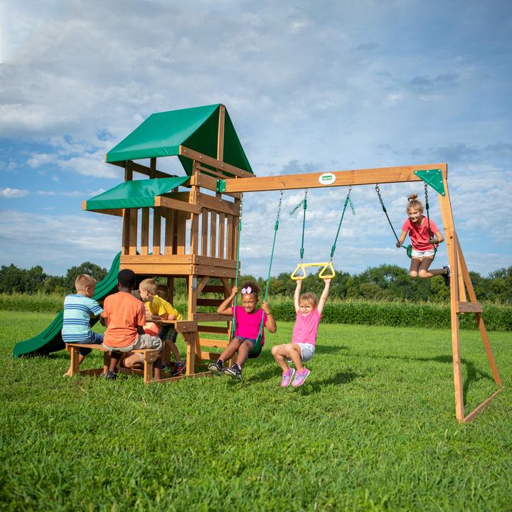 Immagine prodotto Backyard Discovery Torre di gioco Belmont con altalene e scivolo