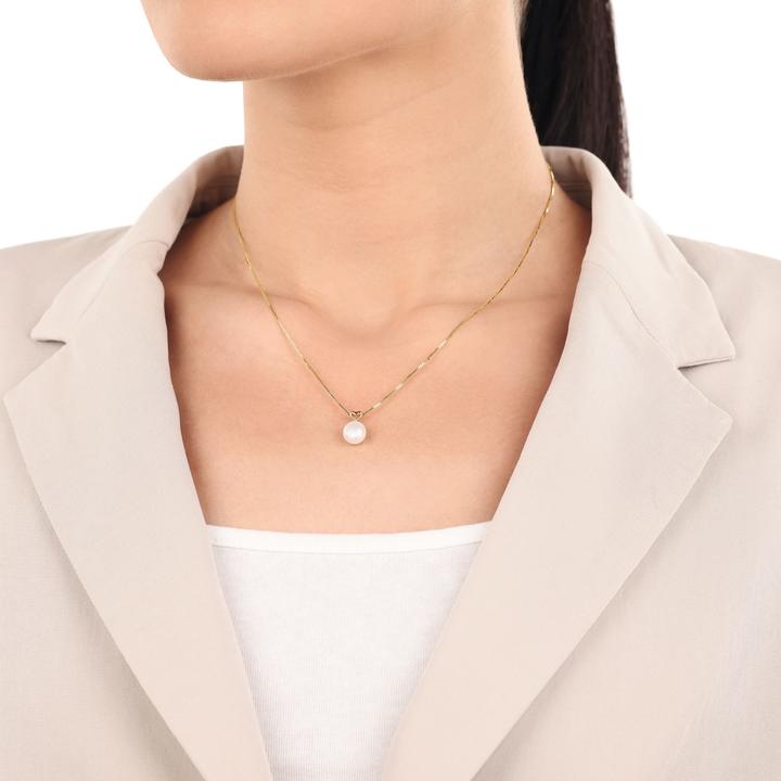 Image du produit Amor Pendentif pour femme, or 375, perle de culture d'eau douce | coeur (Or 375, 9 ct)