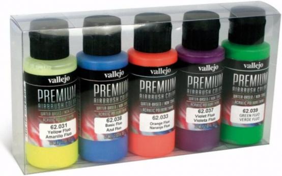 Immagine prodotto AirbrushKing Colori Premium dell'aerografo - Vallejo - Set fluorescente