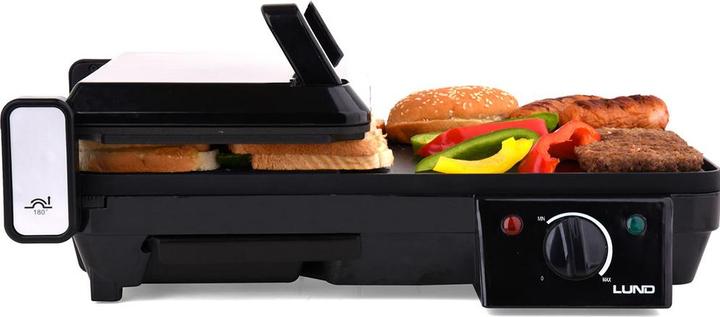 Produktbild Vorel LUND GRILL ELEKTRYCZNY 2w1 2000W 40,5x25cm