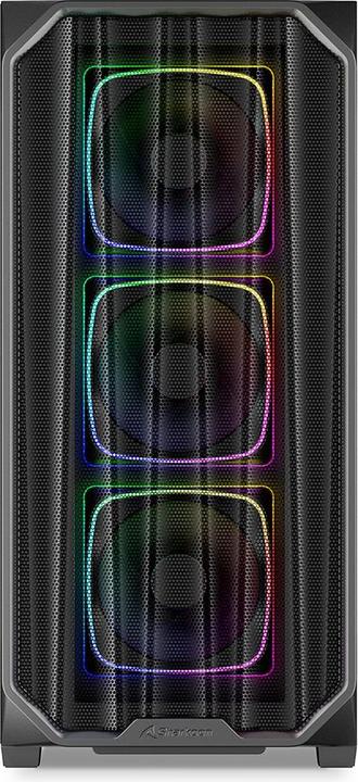 Actual product image Sharkoon AK5 RGB Black ATX (black) (ATX)