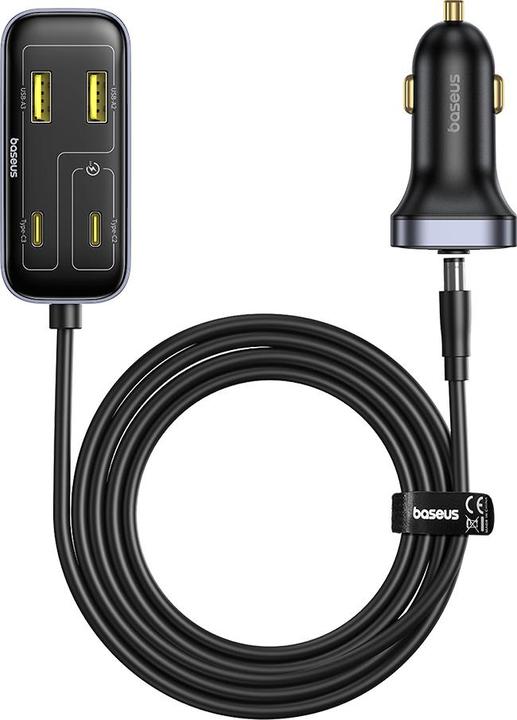 Image du produit Baseus BackseatPal L1 Chargeur embarqué 3U+3C 110W Cosmic Black