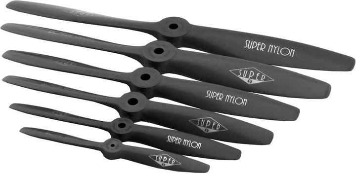 Actual product image Super nylon 10x5,5" 25x13,5 cm grey 1stk. airscrew