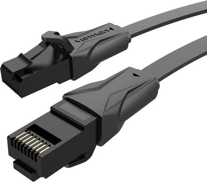 Actual product image Vention Flat UTP Category 6 Network Cable IBABG 1.5m Black (U/UTP, CAT6, 1.50 m)