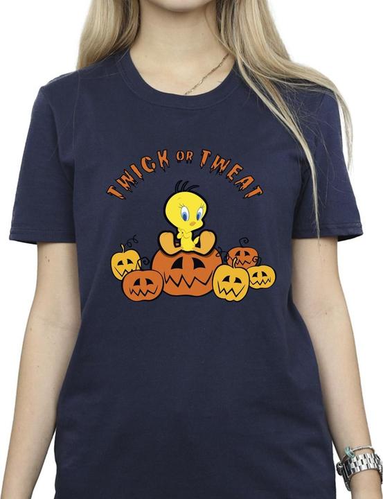 Actual product image Looney Tunes Womens/Ladies Twick Or Tweat Cotton Boyfriend T-Shirt (L)