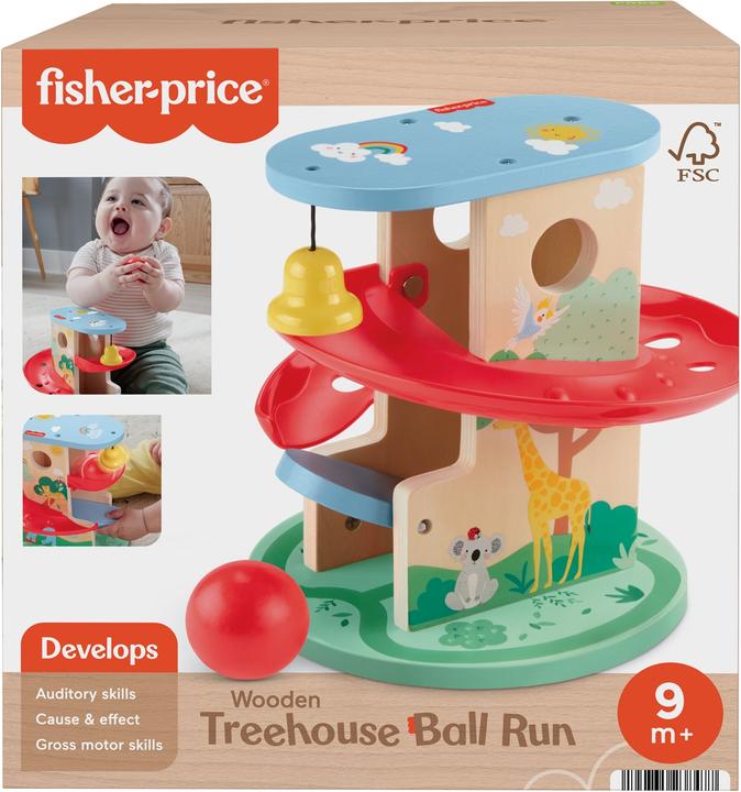 Actual product image Fisher-Price Animal world ball track made of wood