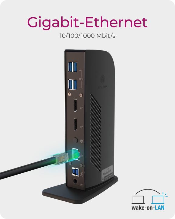 Immagine prodotto Icy Box Ib-Dk2242ac (USB-B, 9 Porti)