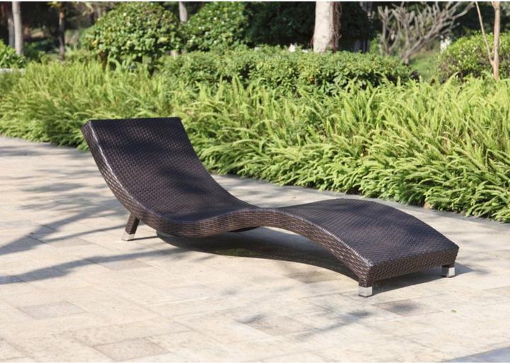 Produktbild Garden Pleasure Sonnenliegen Caracas braun Aluminium 2 St. (195 cm)