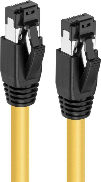 Actual product image MicroConnect CAT8.1 S/FTP 0.25m Yellow (S/FTP, CAT8.1, 0.25 m)