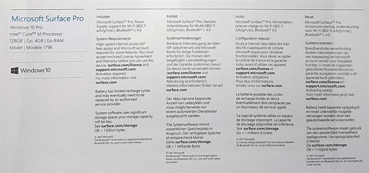 Image du produit Microsoft Surface Pro (12.30", Intel Core M3-7Y30, 4 Go, 128 Go)
