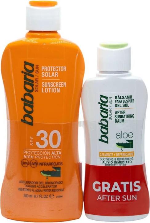 Immagine prodotto Babaria SOL. LECHE PROTECTOR ALOE F30 200 ML + DOPOSOLE 100 ML (Latte solare, SPF 30)