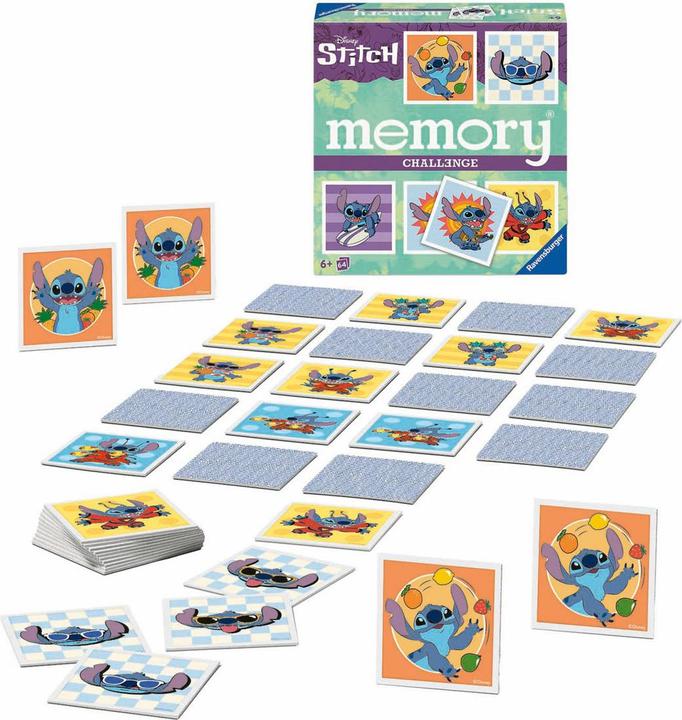 Produktbild Ravensburger 24697 - Challenge memory® Disney Stitch. Ein herausforderndes memory® für 2 -8 (Niederländisch, Deutsch, Französisch, Italienisch, Spanisch, Englisch)