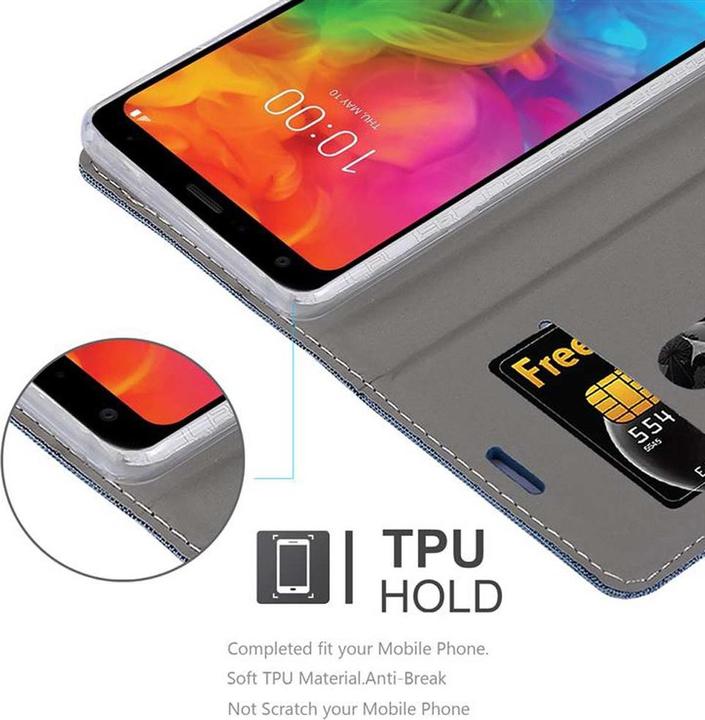Actual product image Cadorabo Book Jeans Optics Cover (LG Q7a)