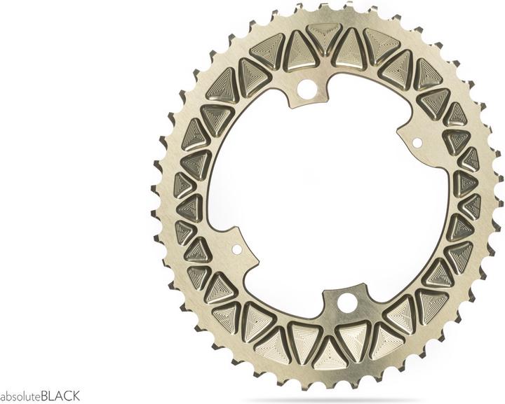 Produktbild AbsoluteBLACK aBLACK Cyclocross ROAD OVAL SUB COMPACT Gravel 110/4BCD 2speed 48 teeth DIFFERENT COLORS (48)