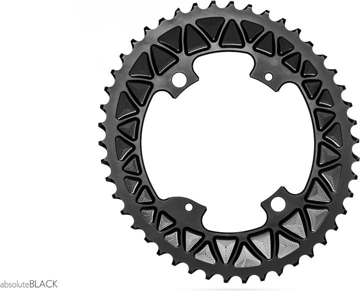 AbsoluteBLACK aBLACK ROAD RUND 110/4BCD Shimano DA R9100 ULT R8000 52 Teeth DIFFERENT COLORS (52)