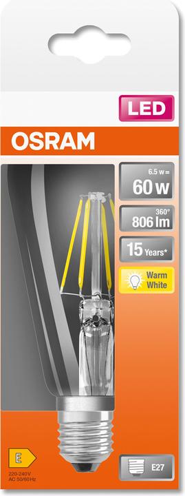 Actual product image Osram Ledison Classic (E27, 60 W, 806 lm, 1 x, E)