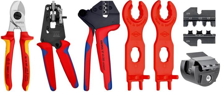Produktbild Knipex Werkzeugkoffer PV für MC4 (7 Teile)