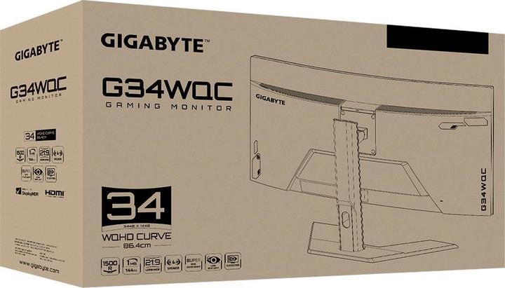 Produktbild Gigabyte G34WQC (3440 x 1440 Pixel, 34")
