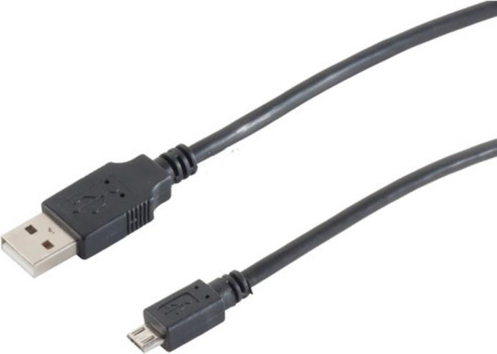 Produktbild Shiverpeaks 77185-HQ 5m USB A Micro-USB B Männlich Männlich Schwarz USB Kabel (5 m, USB 2.0)