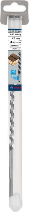 Actual product image Bosch Professional Zubehör PRO Wood Wood auger bit, 6 x 170 x 235 mm (6 mm)