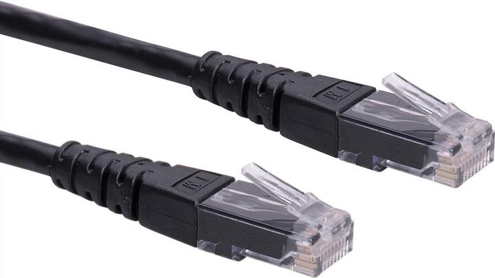 Roline UTP patch cable cat.6, black, 3m (U/UTP, CAT6, 3 m)