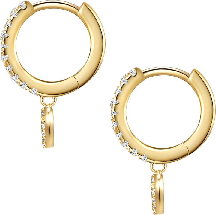Image du produit Glanzstücke München Femme coeur argent sterling zirconium or jaune - 30444 (Argent Sterling)