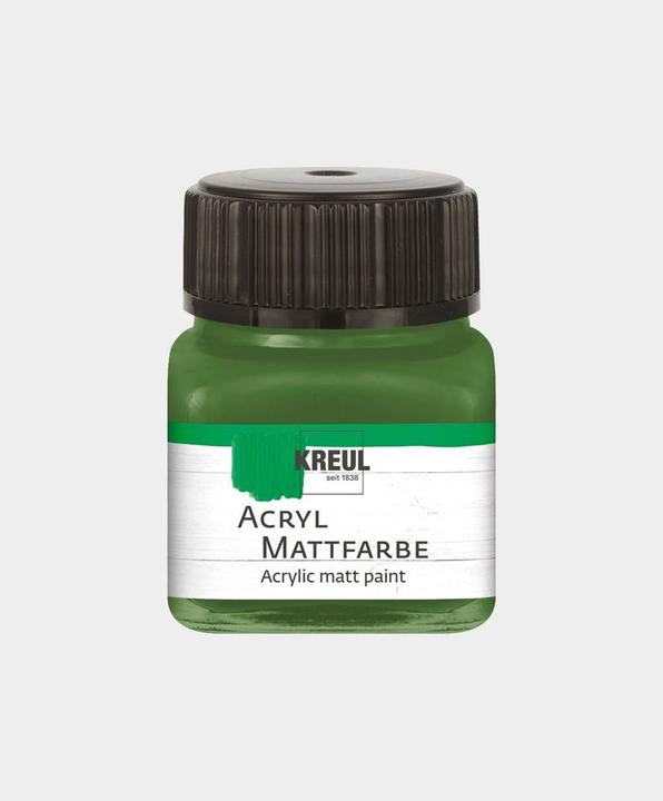 Actual product image Kreul Acrylic matt paint, 20 ml (Olive green, 20 ml)