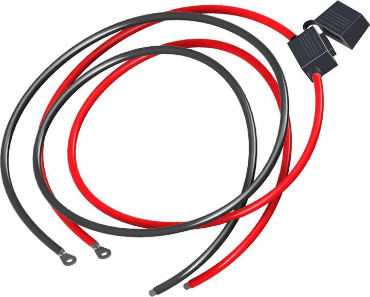 Produktbild Offgridtec 1,5m 6mm² Batteriekabel M8 mit Flachsicherungshalter, 40A Sicherung und Polklemmen