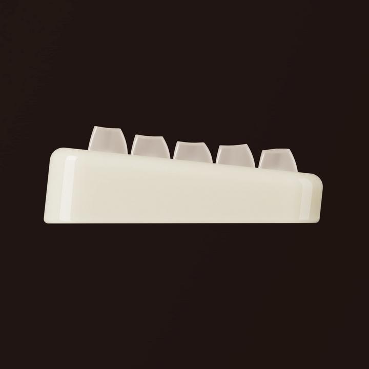 Actual product image Akko YU01 Antique Jade Gaming Keyboard, RGB - 65%, V3 Piano Pro Switches (ISO) (US, Cable, Wireless)