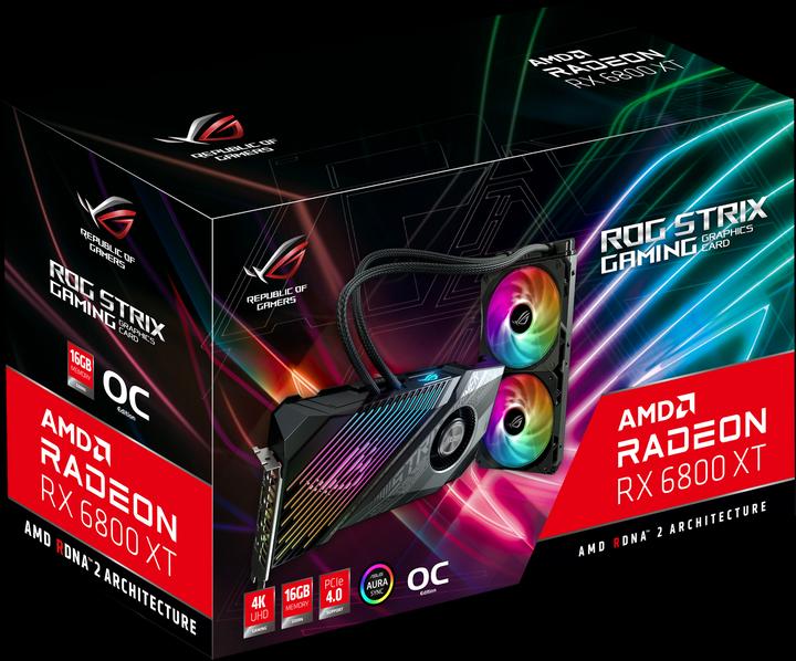 Produktbild ASUS Radeon ROG STRIX LC RX 6800 XT O16G GAMING (16 GB)