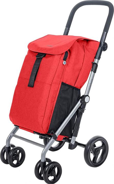 Carlett Einkaufstrolley mit 4 Raedern Classic duo in Rot
