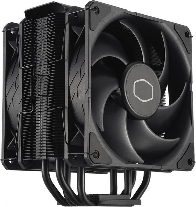 Actual product image Cooler Master CoolerMaster Hyper 212 Black X Duo, chladič CPU, 120mm fan LGA1700, AM5, univ. socket (152 mm)