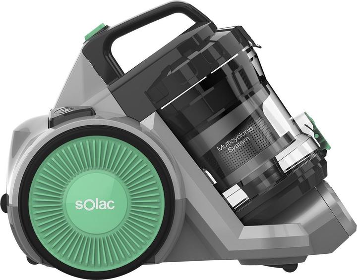 Actual product image Solac Valorous, 800 W, Cylinder vacuum, Dry, Bagless, HEPA, Multi cyclonic/filtering