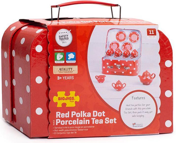 Actual product image Bigjigs Porcelain tea set in storage box
